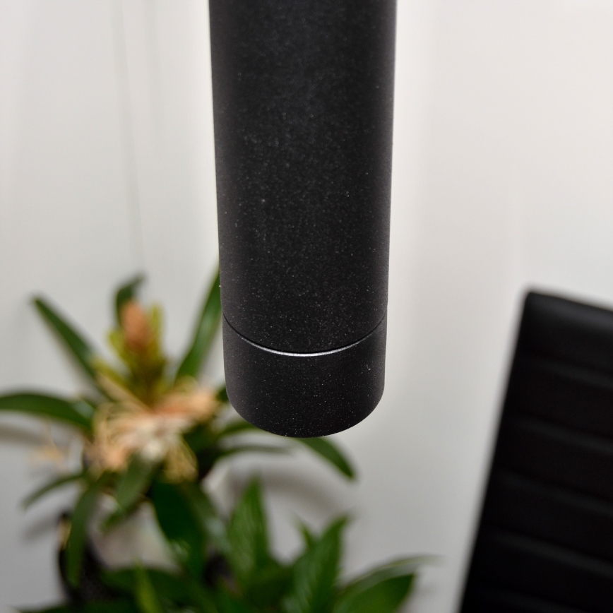 LED Lámpara colgante TUBA 3xGU10/4,8W/230V negro
