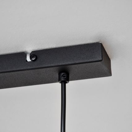 LED Lámpara colgante TUBA 3xGU10/4,8W/230V negro