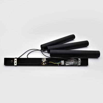 LED Lámpara colgante TUBA 3xGU10/4,8W/230V negro