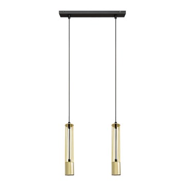 LED Lámpara de araña 2xGU10/4,8W/230V dorado/negro