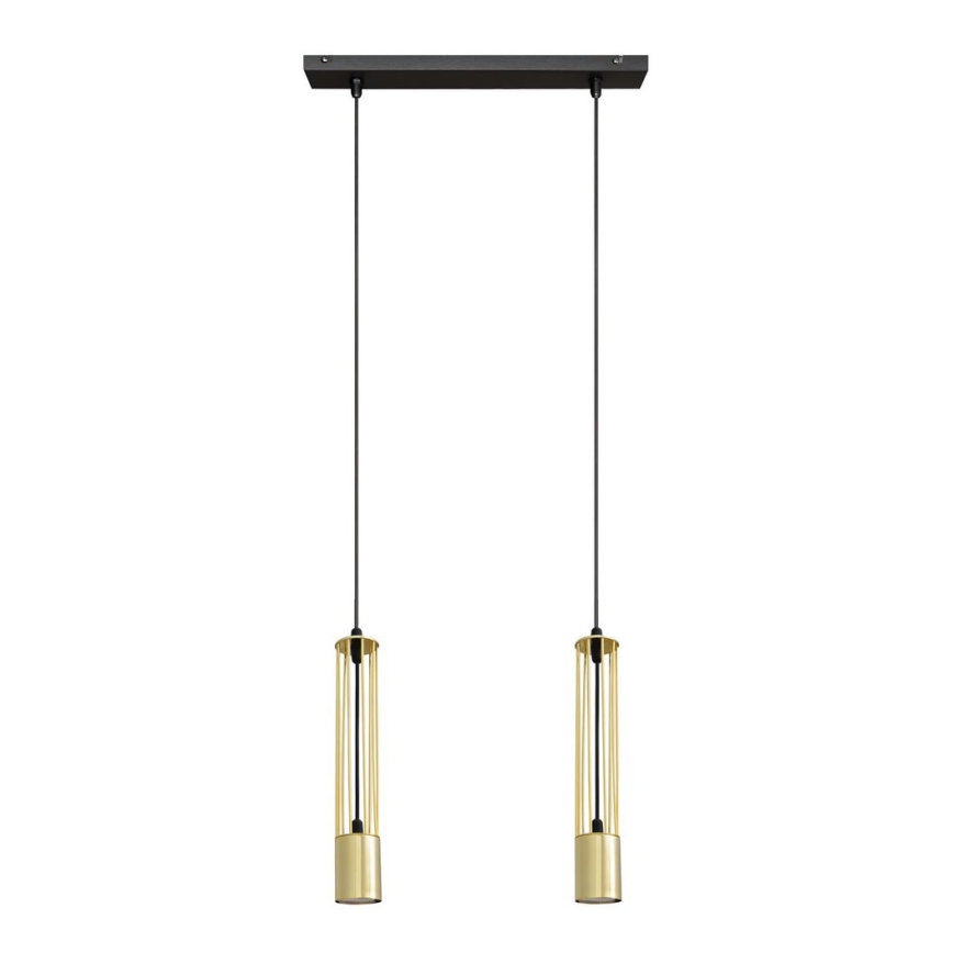 LED Lámpara de araña 2xGU10/4,8W/230V dorado/negro