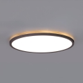 LED Lámpara de baño con sensor de movimiento y crepuscular NIVERA LED/12W/230V IP54 3000/4000/6000K diá. 22,5 cm negro + control remoto