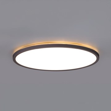 LED Lámpara de baño con sensor de movimiento y crepuscular NIVERA LED/12W/230V IP54 3000/4000/6000K diá. 22,5 cm negro + control remoto