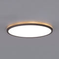 LED Lámpara de baño con sensor de movimiento y crepuscular NIVERA LED/24W/230V IP54 3000/4000/6000K diá. 30 cm negro + control remoto