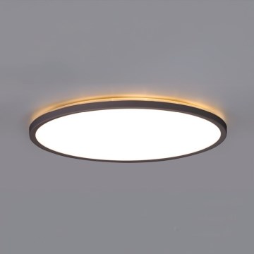 LED Lámpara de baño con sensor de movimiento y crepuscular NIVERA LED/24W/230V IP54 3000/4000/6000K diá. 30 cm negro + control remoto