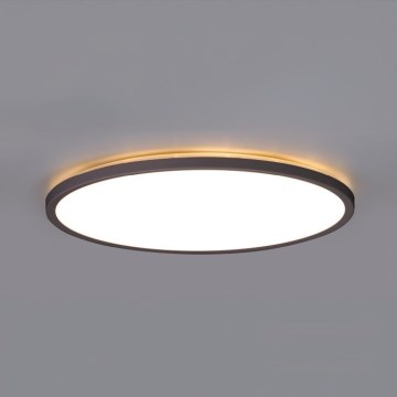 LED Lámpara de baño con sensor de movimiento y crepuscular NIVERA LED/32W/230V IP54 3000/4000/6000K diá. 42 cm negro + control remoto