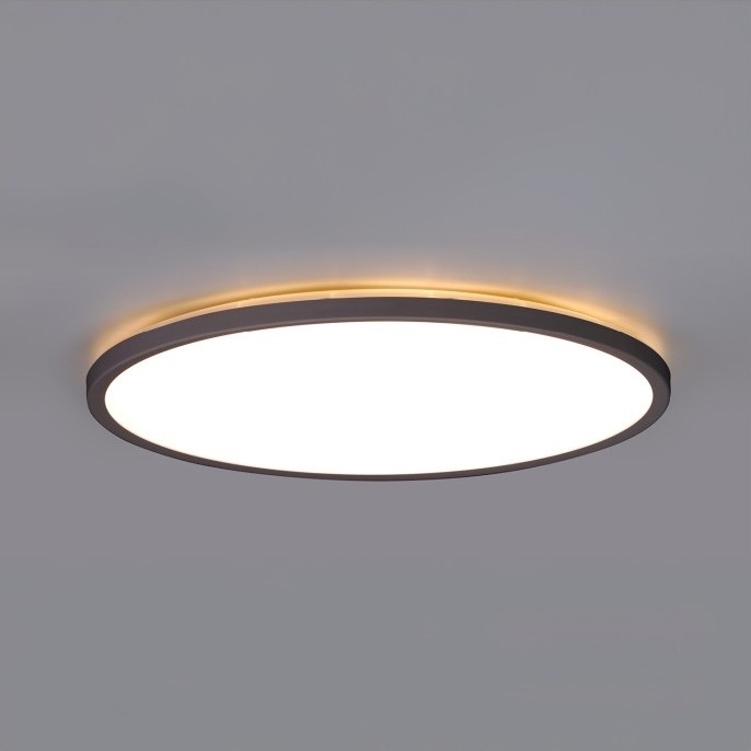 LED Lámpara de baño con sensor de movimiento y crepuscular NIVERA LED/32W/230V IP54 3000/4000/6000K diá. 42 cm negro + control remoto