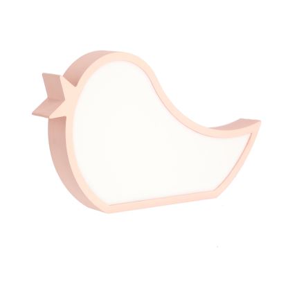 LED Lámpara de escritorio infantil BIRD LED/12W/230V rosa