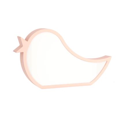 LED Lámpara de escritorio infantil BIRD LED/12W/230V rosa