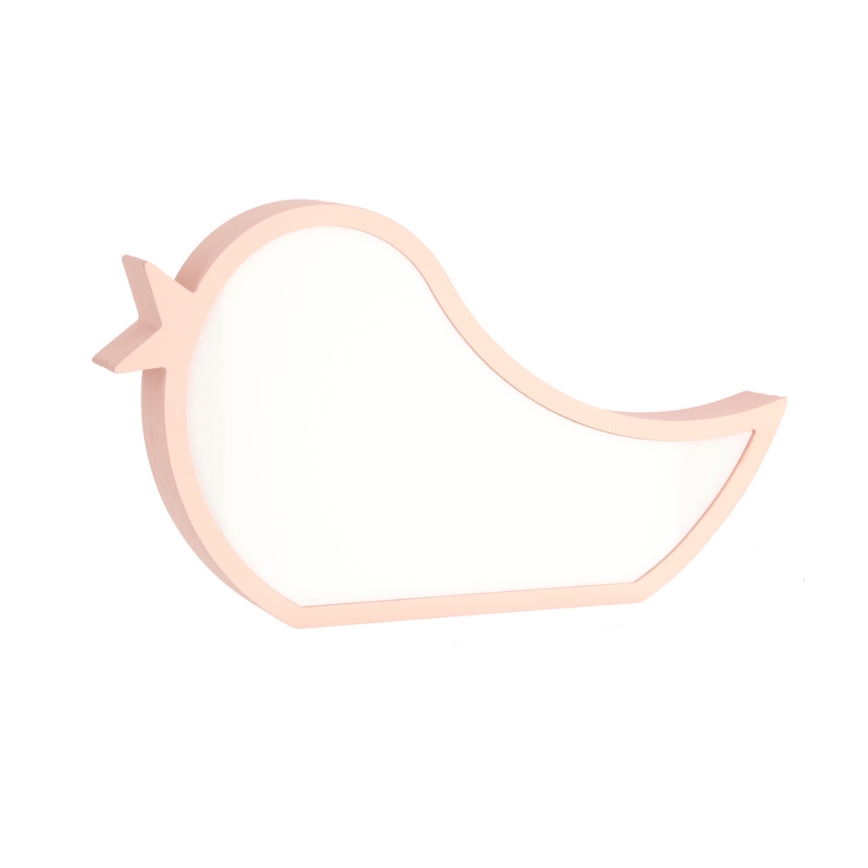 LED Lámpara de escritorio infantil BIRD LED/12W/230V rosa