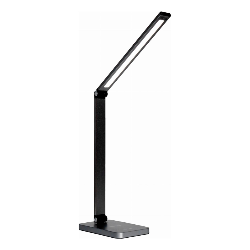 LED Lámpara de mesa con cargador inalámbrico LED/10W/230V 3000/4000/4500/5000/6000K negro