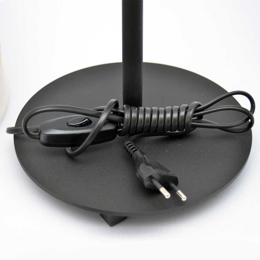 LED Lámpara de mesa HELEN 1xE27/15W/230V color crema/negro/dorado