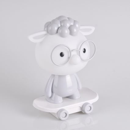 LED Lámpara de mesa infantil regulable LED/2,5W/230V oveja gris