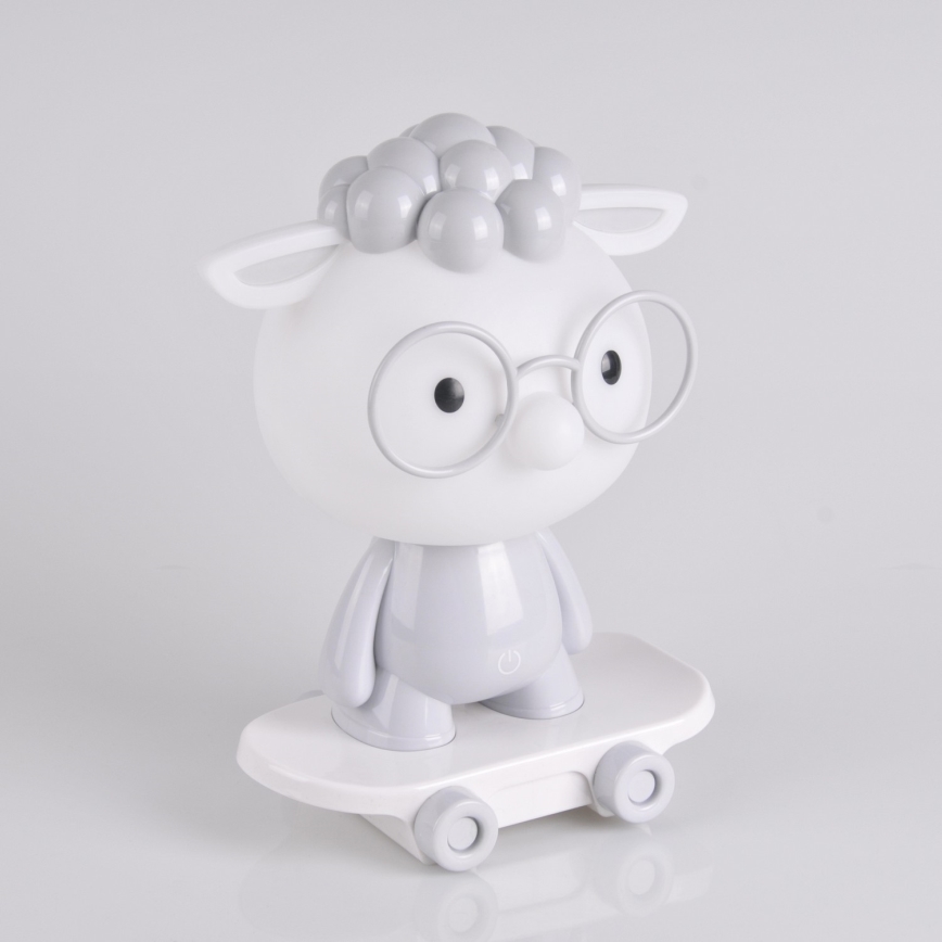 LED Lámpara de mesa infantil regulable LED/2,5W/230V oveja gris