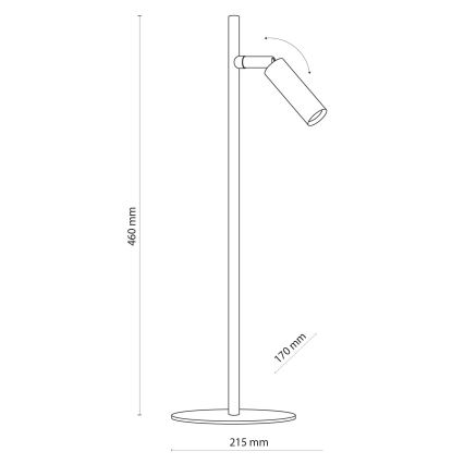 LED Lámpara de mesa LAGOS 1xG9/6W/230V 4000K blanco