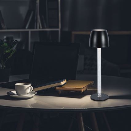 LED Lámpara de mesa táctil recargable y regulable LED/3W/5V 3000K 1800 mAh blanco