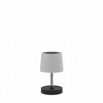 Lámpara de mesa recargable para exterior, táctil y regulable LED/2W/5V IP44 1200 mAh gris