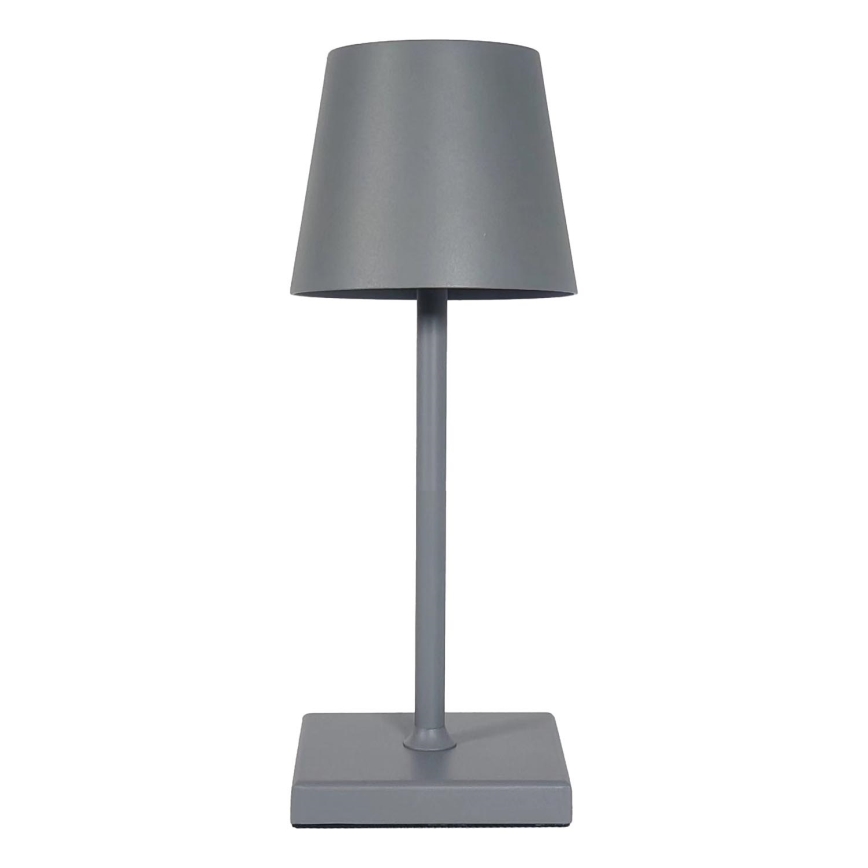 LED Lámpara de mesa táctil recargable y regulable LED/3,5W/5V 5200mAh gris