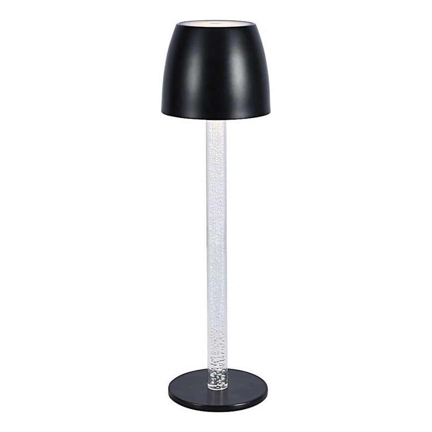LED Lámpara de mesa táctil recargable y regulable LED/3W/5V 3000K 1800 mAh negro