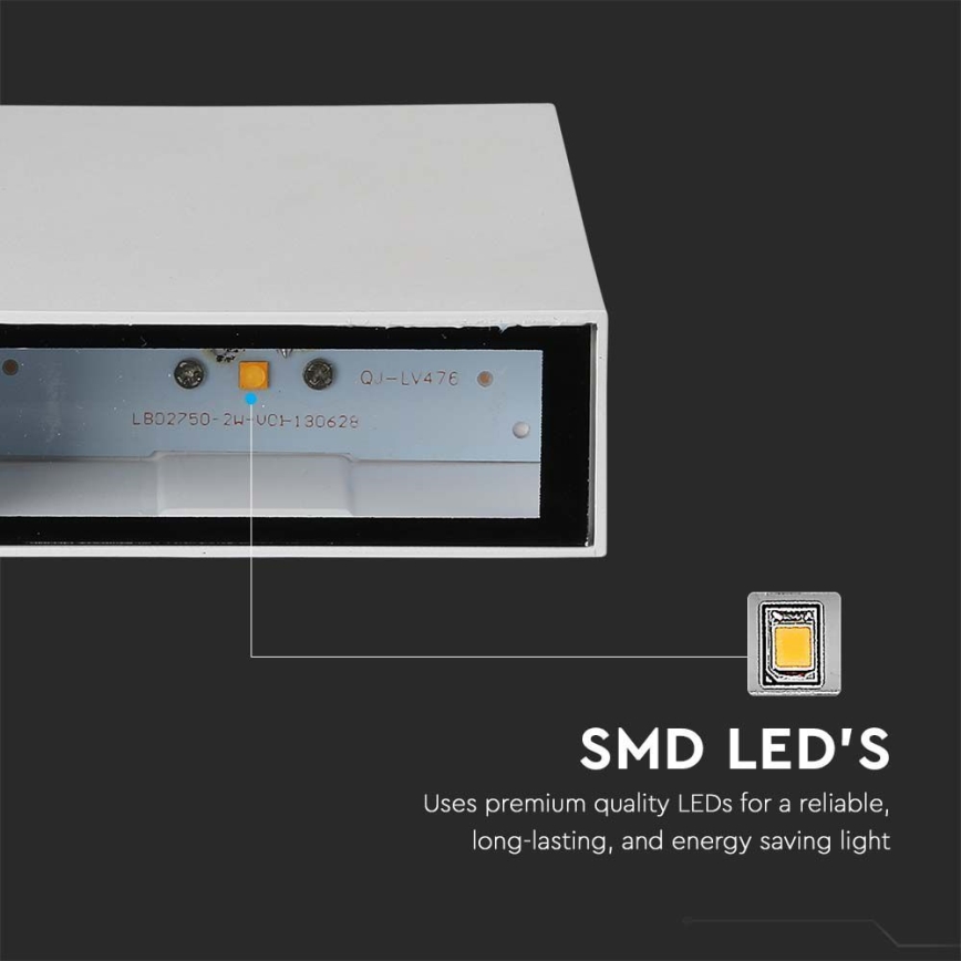 Lámpara de pared LED para exterior LED/4W/230V 6400K IP65 blanca