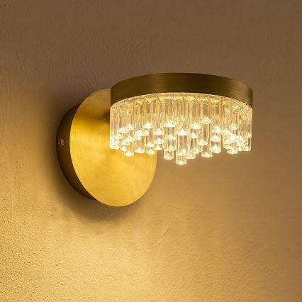 LED Lámpara de pared LED/4W/230V dorada