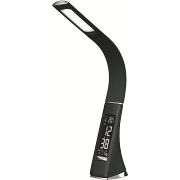 LED Lámpara de sobremesa táctil regulable con pantalla LED/10W/5V negra