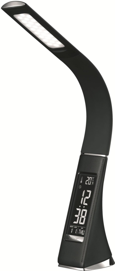 LED Lámpara de sobremesa táctil regulable con pantalla LED/10W/5V negra