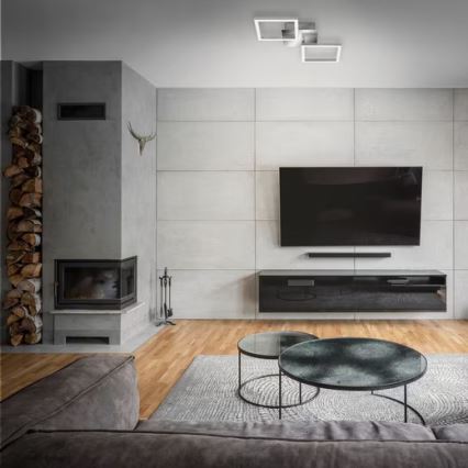 LED Lámpara de techo LED/10W/230V 3000K cromo mate