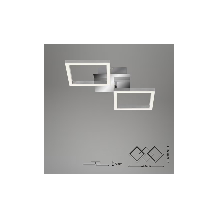 LED Lámpara de techo LED/10W/230V 3000K cromo mate