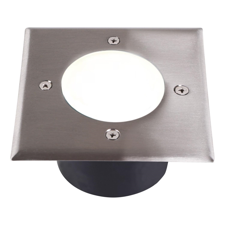 LED Lámpara empotrable de suelo MIVO LED/3W/230V 12x12 cm IP67 cromo mate
