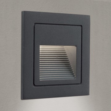LED Lámpara empotrada LORO LED/2W/230V IP65 antracita