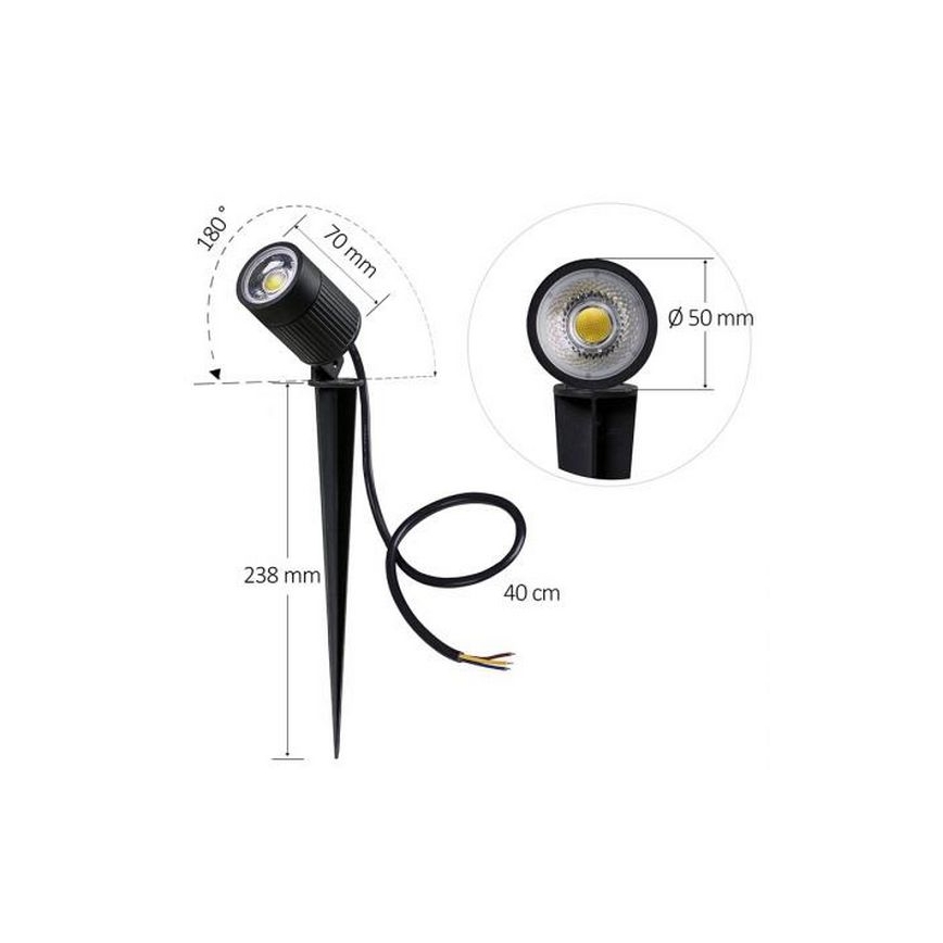 LED Lámpara exterior  LED/7W/85-264V IP67