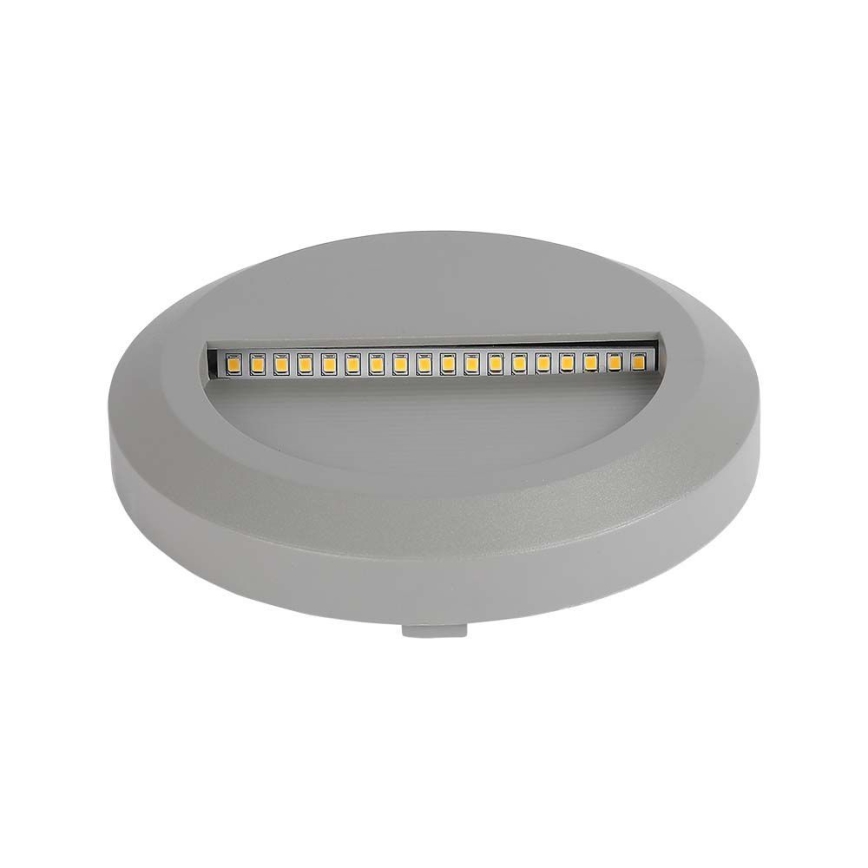 Lámpara LED para escaleras exterior LED/2W/230V IP65 3000K gris
