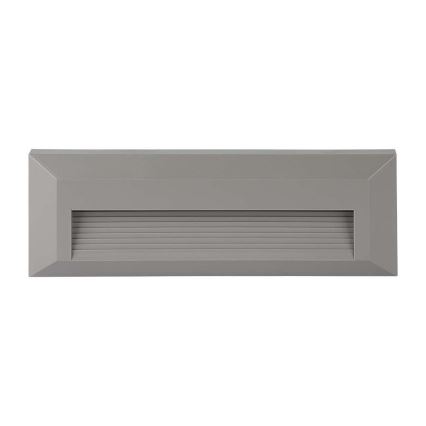 Lámpara LED para escaleras exterior LED/3W/230V IP65 3000K gris