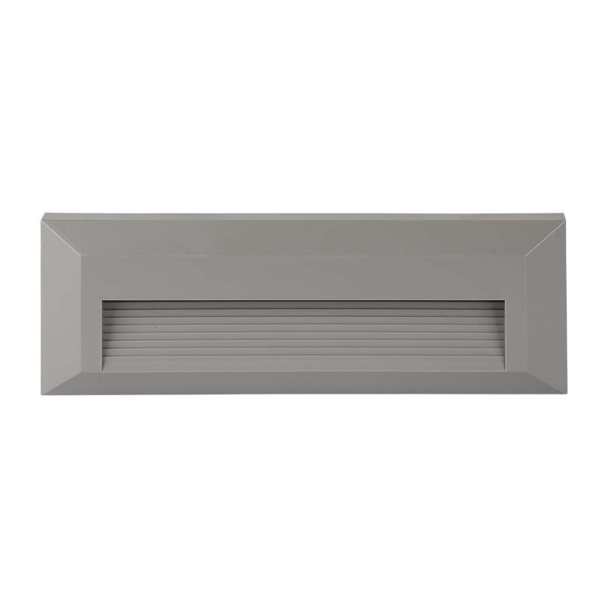 Lámpara LED para escaleras exterior LED/3W/230V IP65 3000K gris