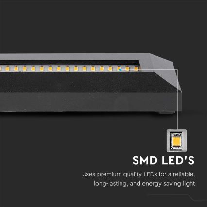 Lámpara LED para escaleras exterior LED/3W/230V IP65 3000K negra