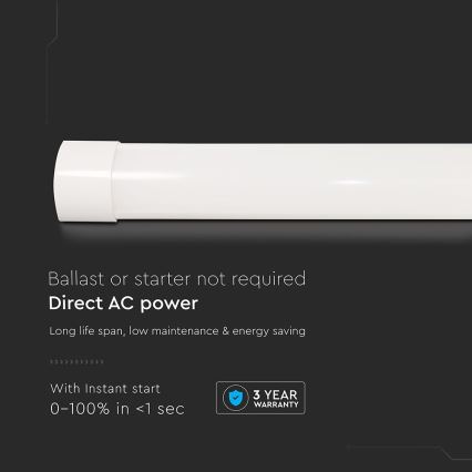 LED Lámpara fluorescente LED/20W/230V 6500K 60 cm blanco