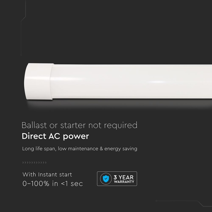 LED Lámpara fluorescente LED/20W/230V 6500K 60 cm blanco