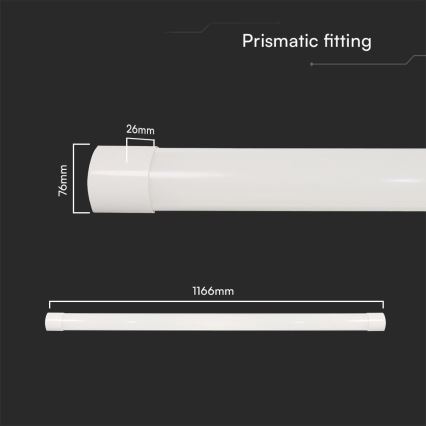 LED Lámpara fluorescente LED/40W/230V 3000/4000/6500K 116 cm