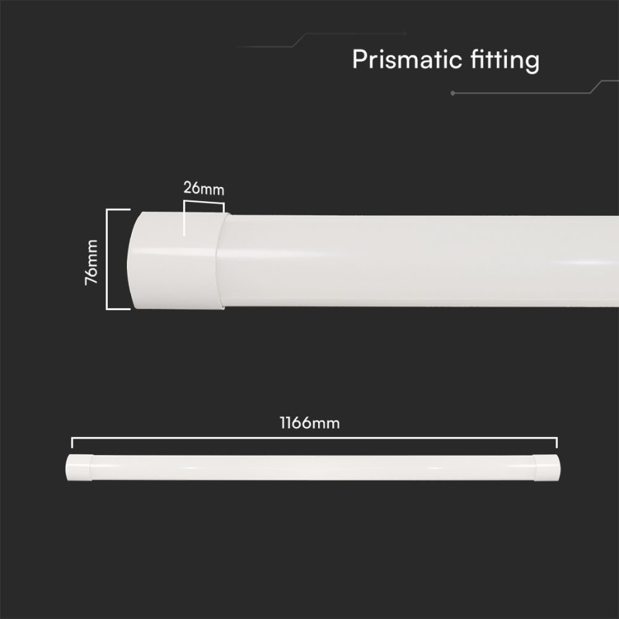 LED Lámpara fluorescente LED/40W/230V 3000/4000/6500K 116 cm