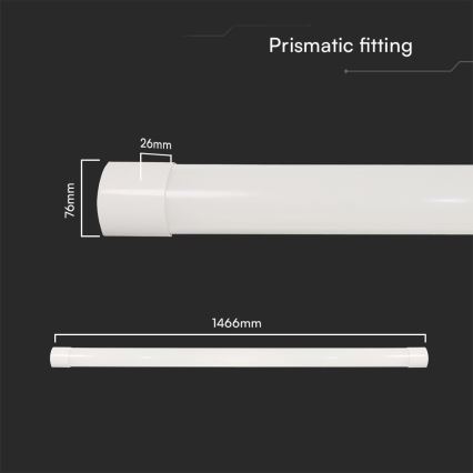 LED Lámpara fluorescente LED/50W/230V 3000/4000/6500K 146 cm