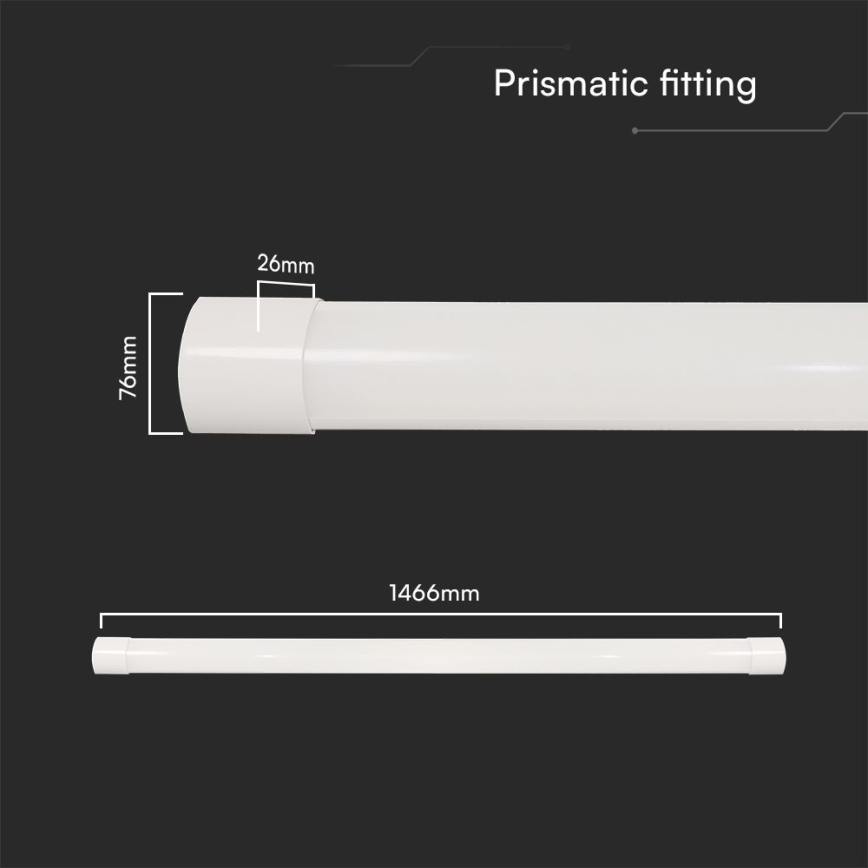 LED Lámpara fluorescente LED/50W/230V 3000/4000/6500K 146 cm