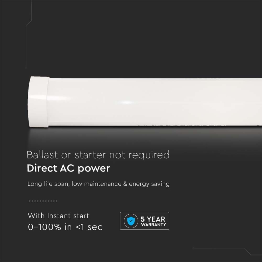 LED Lámpara fluorescente SAMSUNG CHIP LED/40W/230V 6500K 120 cm