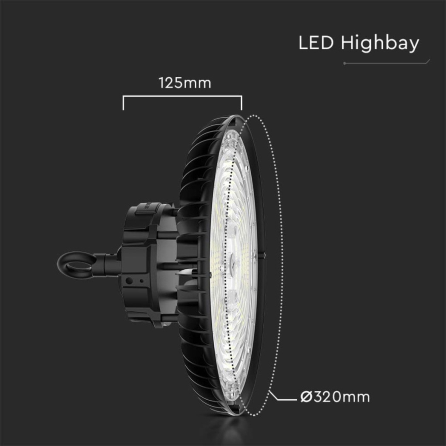 LED Lámpara industrial High Bay LED/200W/230V 3000K/4000K/6000K IP65