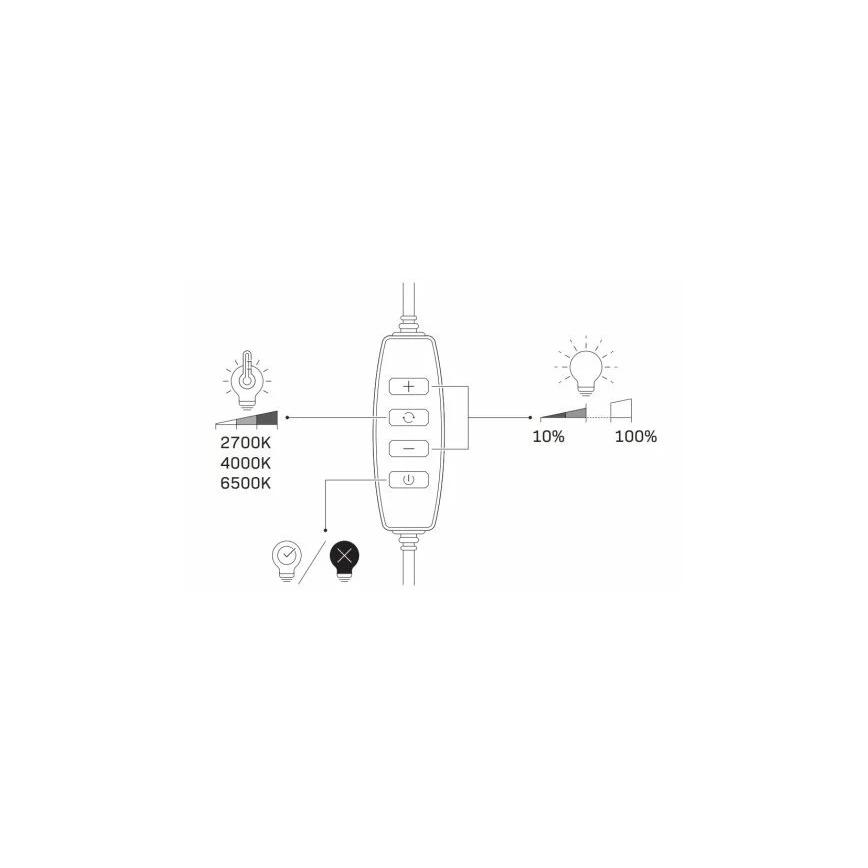 LED Lámpara regulable con trípode y soporte para vlogging LED/15W/5V 2700-6500K