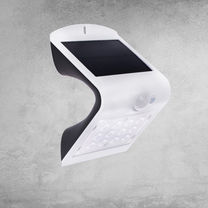 Lámpara solar LED con sensor de movimiento y crepúsculo LED/1,5W/1200 mAh 3,7V IP65