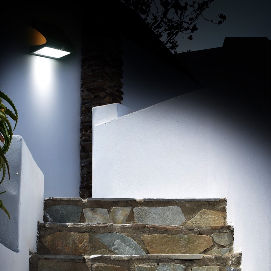 Lámpara solar LED con sensor de movimiento y crepúsculo LED/6,8W/4000 mAh 3,7V IP65
