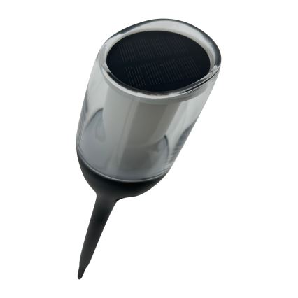 LED lámpara solar LED/1,2V 800 mAh IP44 negra