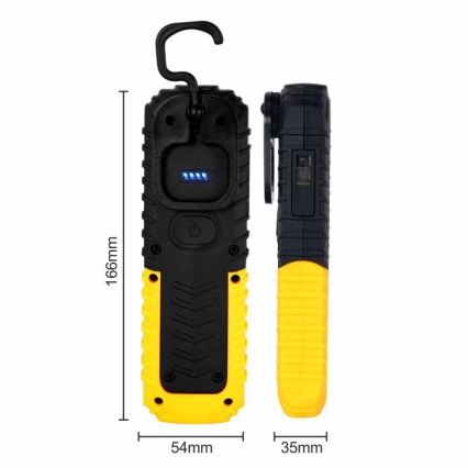 LED Linterna recargable LED/5W/2000mA + LED/3W