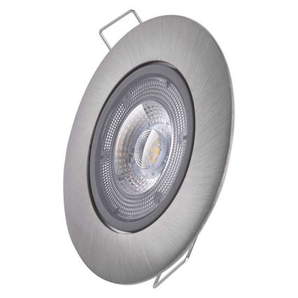 Iluminación LED empotrada de techo LED/5W/230V 4000 K plateado